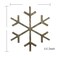 Rustic Farmhouse Large Reclaimed Wood Snowflake, Indoor/Outdoor Holiday Decor
